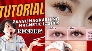 Unboxing and Tutorial Videos Magnetic Eyelashes [upl. by Berck]