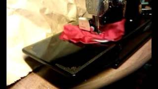 Walking Foot Attachment on Vintage 1941 Singer 221 Featherweight Sewing Machine AF882690 [upl. by Yralih]