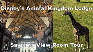 Disneys Animal Kingdom Lodge  Savanna View Room Tour  Walt Disney World  Orlando Florida [upl. by Marigolda]