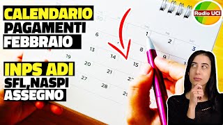 Calendario PAGAMENTI inps Febbraio 2024 Assegno di Inclusione SFL NASPI Carta Acquisti AUU [upl. by Byrne]