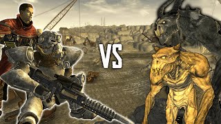 How Many Brotherhood of Steel To Clear Quarry Junction  Fallout New Vegas NPC Battles [upl. by Gnay216]