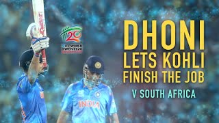 quotOver to you Viratquot  MS Dhoni lets Virat Kohli finish it off [upl. by Zetra]