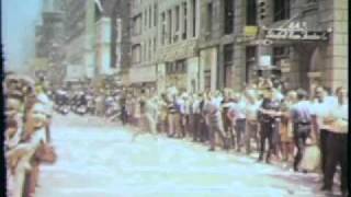 Apollo 11 astronauts in parade 1969 New York City  8mm home video no audio [upl. by Ahsilahs853]