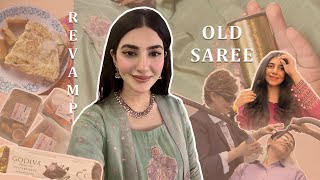 Revamp Your Old Saree with a Modern Design  Daily Vlog  Banarsi Lawn Stitching [upl. by Ludlew]