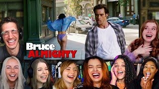 TOP quotBruce Got Powersquot Reactions Bruce Almighty 2003 Movie Reaction First Time Watching [upl. by Naihr779]