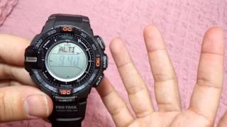 Casio Protrek rpg 270  modul 3415 Altimeter Reset [upl. by Conrad]