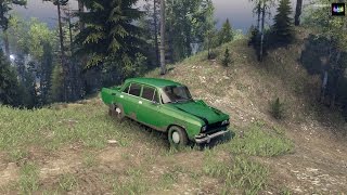 SpinTires обзор мода  Москвич 2140  Совсем зеленый [upl. by Yblok]