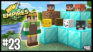 I HAVE THE BIGGEST HEAD COLLECTION  Minecraft Empires 117 SMP  23 [upl. by Nesline]