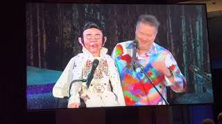 Terry Fator with puppets Elvis and Frank Sinatra sings “My Way” [upl. by Gratia]