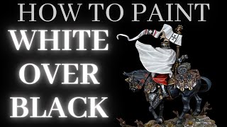 How to Paint WHITE OVER BLACK [upl. by Domenic623]