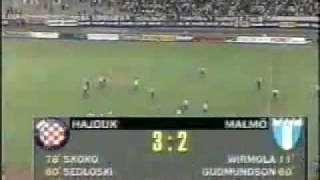 Drago Ćosić  Hajduk  Malmo 32 [upl. by Dnaltiak]