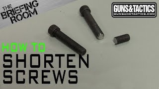 How to Shorten Screws [upl. by Nidla]