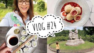 Ratibořice sushi a tofu knedle  VLOG 242020  MaruškaVEG [upl. by Otreblada]