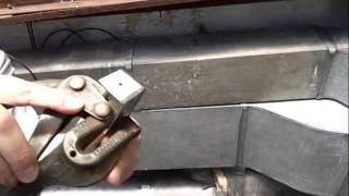 How to make a duct work hanger strap [upl. by Issor]