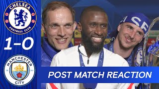 Tuchel Rudiger amp Mount React To Champions League Victory  Post Match Reaction [upl. by Bokaj687]