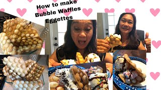 How to make Eggettes ❤️ Bubble Waffles [upl. by Enale]