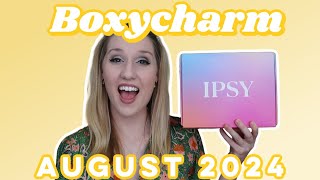 Boxycharm by Ipsy  Unboxing amp TryOn  August 2024 [upl. by Anallise795]