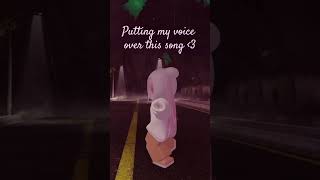 Putting my voice over this song Voice reveal  capcut robloxedit roblox [upl. by Babb]