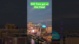 The 20 Trick got us this View in Vegas lasvegas cosmopolitanlasvegas vegasbaby [upl. by Martijn]