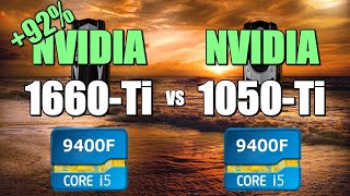 1660Ti vs 1050Ti  9400F CSGO Fortnite PUBG GTAV Overwatch [upl. by Supen]