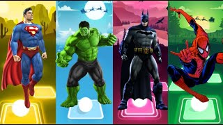 Spiderman Cartoon 🆚 Hulk 🆚 Ironman 🆚 Batman 🆚 Captain America 🎵 Who Will Win⁉️ [upl. by Kashden]