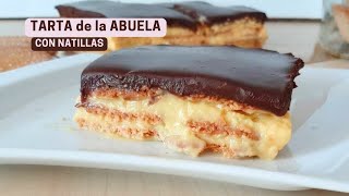 Tarta de Galletas Con Natillas muy Fácil  ladulceeva [upl. by Edasalof124]