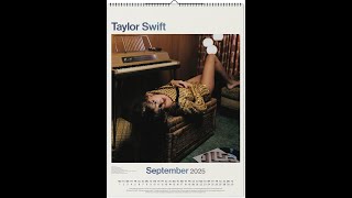 Taylor Swift OFFICIAL  2025 Poster Wall Calendar BrownTrout  Music Pop Singer Songwriter Celebrity [upl. by Maribeth467]