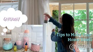 GIVEAWAY Tips for How to Make Your Home Smell Amazing DIY Room Spray [upl. by Egief48]