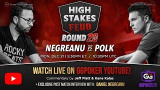 High Stakes Feud  Negreanu vs Polk  Round 20  Exclusive Interview with DNegs [upl. by Saba]