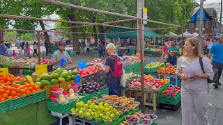 Walthamstow High Street Open Market East London  August 2022  London Summer Walk 4K HDR [upl. by Rebel]