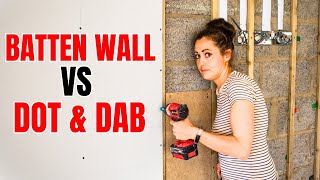 Why I DITCHED dot amp dabbed plasterboard for a batten wall [upl. by Rabkin223]