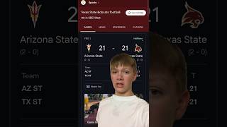 Arizona State vs Texas State Halftime Report collegefootballfootballsports [upl. by Oah]