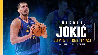 ANOTHER TripleDouble for Nikola Jokić 👀  Full Game Highlights vs Heat 11824 [upl. by Lyrad]