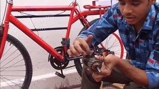 Detailed video of FLYWHEEL BASED BICYCLE GENERATOR [upl. by Conlon]