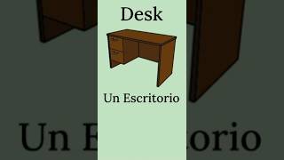 Learn Spanish  How to say Desk in Spanish  shorts spanish [upl. by Markson]