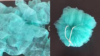 DIY LUXURY LOOFAH  HOW TO MAKE LOOFAH or Bath Scrub At Home  by DIY WITH DOLL [upl. by Barren]