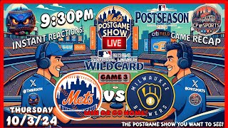 Mets PostGame Show  Mets vs Brewers Game 3 NL Wild Card  MLB Playoffs  MLB PostSeason  Mets Talk [upl. by Odyssey885]