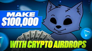 Make 100000 in 6 Months with Easy Crypto Airdrops  PART 1 [upl. by Ahsekyt856]