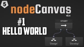 1 NodeCanvas quotHello Worldquot Unity 56 Behavior Trees [upl. by Crompton]