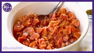 CARNE DE CERDO PARA RELLENO  RecetasMWC [upl. by Aleahs251]