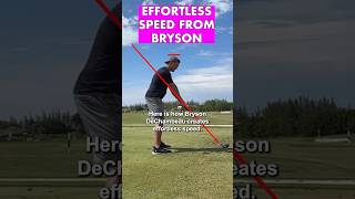 Bryson’s EFFORTLESS Speed SECRETS golf slowmotiongolfswings golftechnique golfswing driverswing [upl. by Enneiviv]