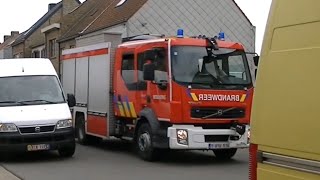 Middelkerke Brandweer met Ladderwagen  Materieelwagen [upl. by Adnarim244]