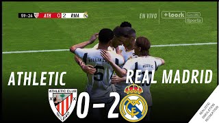 ATHLETIC vs REAL MADRID 02 HIGHLIGHTS • Simulación amp Recreación de VideoJuego [upl. by Dorcy481]