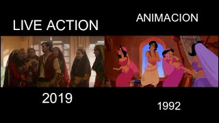 Aladdin One jump ahead  Un salto Adelante 1992 vs 2019   Song Comparison [upl. by Atiluj345]