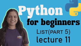 How to short and extend list in python  Listpart5  Lecture 11  Python for beginners [upl. by Lathan]