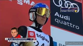 Gregor Schlierenzauer  2535 m Fall Planica 201718 [upl. by Reivad]