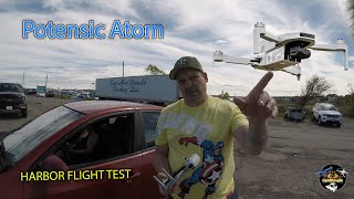 Potensic Atom harbor test flight without wireless mic [upl. by Sevein295]