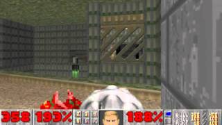 Ultimate Doom 100 Walkthrough E1M4 Command Control [upl. by Dafna]