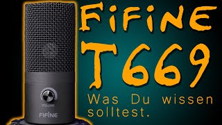 Fifine T669 Mikrofon Review Mikrofon Test TechBoss Deutsch [upl. by Adnohsek]