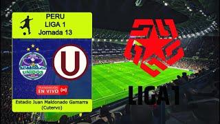 COMERCIANTES UNIDOS 02 UNIVERSITARIO en vivo  PERU LIGA 1  CLAUSURA  JORNADA 13 [upl. by Anayia623]